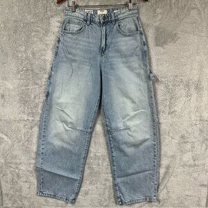 Cotton On Barrel Leg Y2K Light Wash Carpenter Jeans Size 26